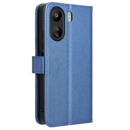For Xiaomi Redmi 13C / Poco C65 4G Case Diamond Texture Leather Wallet Phone Cover