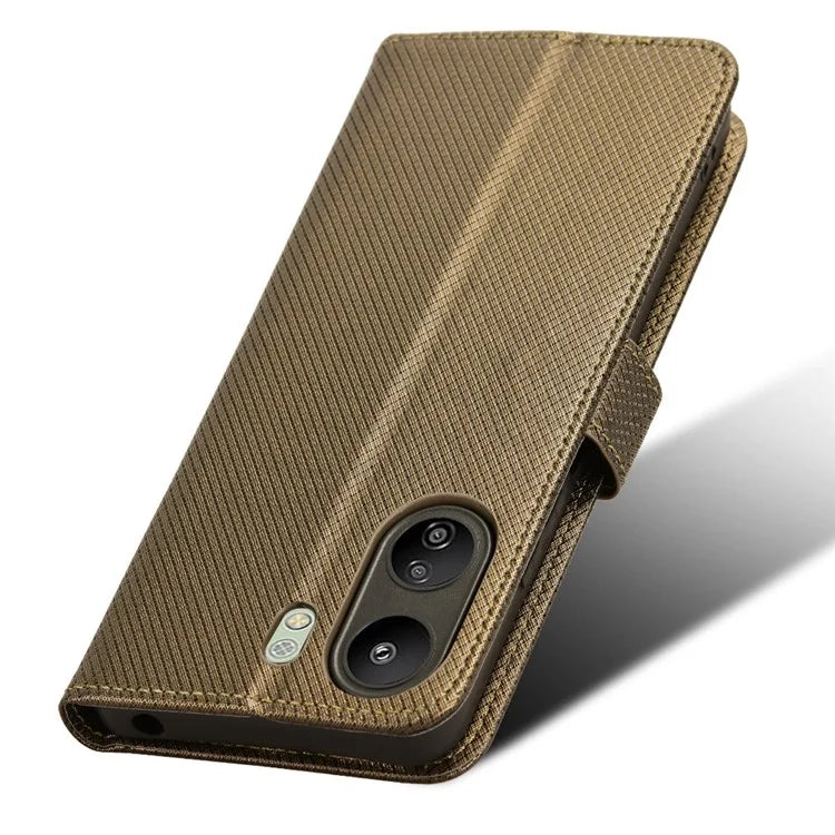 For Xiaomi Redmi 13C / Poco C65 4G Case Diamond Texture Leather Wallet Phone Cover