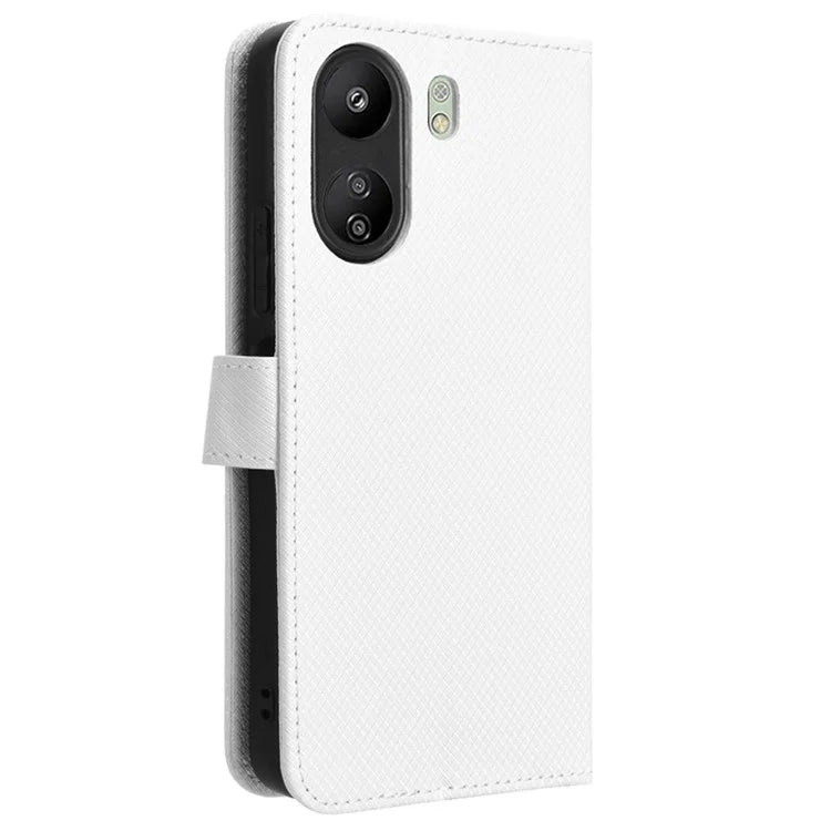 For Xiaomi Redmi 13C / Poco C65 4G Case Diamond Texture Leather Wallet Phone Cover
