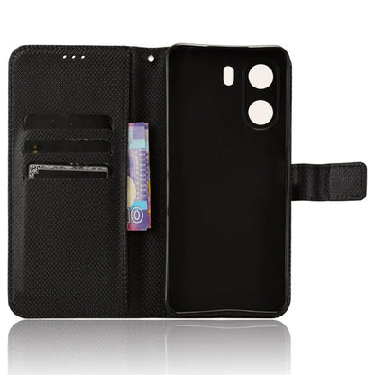 For Xiaomi Redmi 13C / Poco C65 4G Case Diamond Texture Leather Wallet Phone Cover
