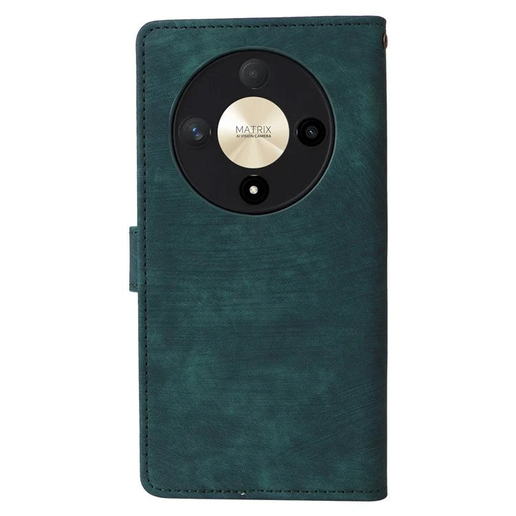 For Honor Magic6 Lite 5G / X9b 5G / X50 Case RFID Blocking Leather Wallet Phone Protection Cover with Strap