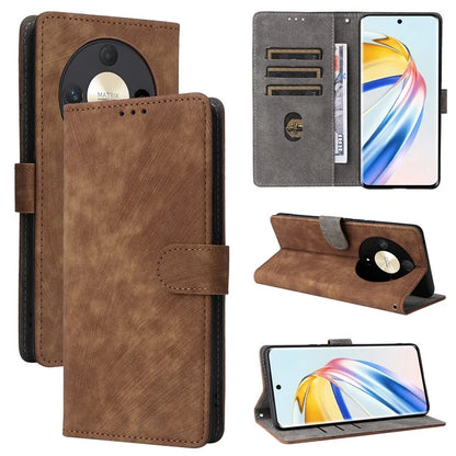 For Honor Magic6 Lite 5G / X9b 5G / X50 Case RFID Blocking Leather Wallet Phone Protection Cover with Strap