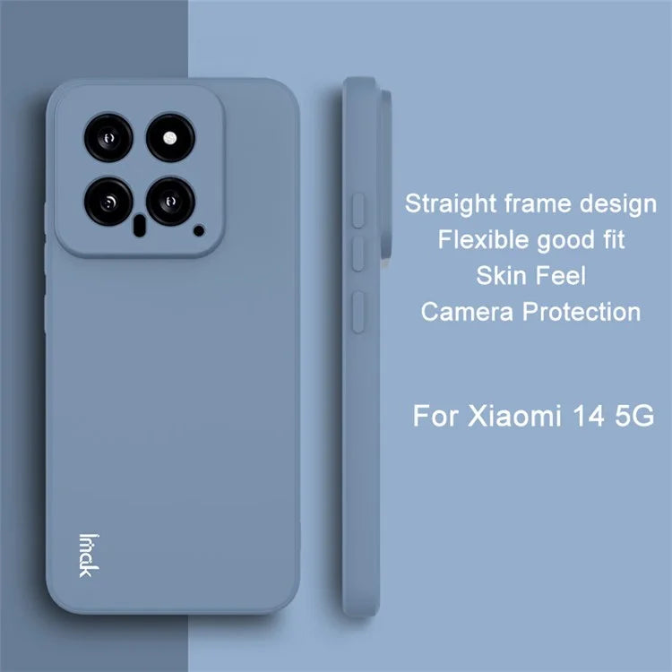 IMAK UC-4 Series for Xiaomi 14 Case Straight Edge Flexible TPU Phone Back Cover