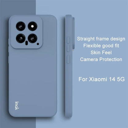 IMAK UC-4 Series for Xiaomi 14 Case Straight Edge Flexible TPU Phone Back Cover