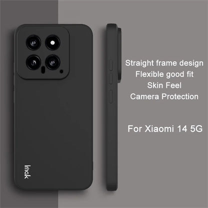 IMAK UC-4 Series for Xiaomi 14 Case Straight Edge Flexible TPU Phone Back Cover