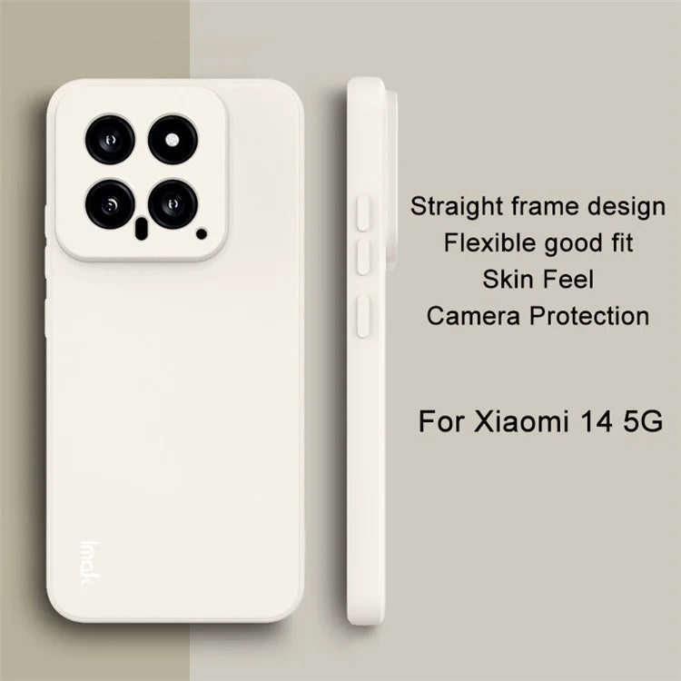 IMAK UC-4 Series for Xiaomi 14 Case Straight Edge Flexible TPU Phone Back Cover