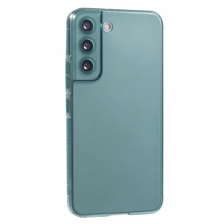 XLT Series For Samsung Galaxy S22+ 5G TPU Case Anti-slip Straight Edge Phone Cover Army Green