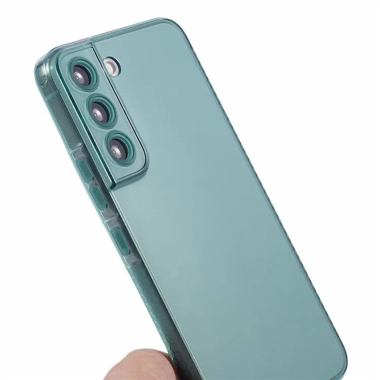 XLT Series For Samsung Galaxy S22+ 5G TPU Case Anti-slip Straight Edge Phone Cover Army Green
