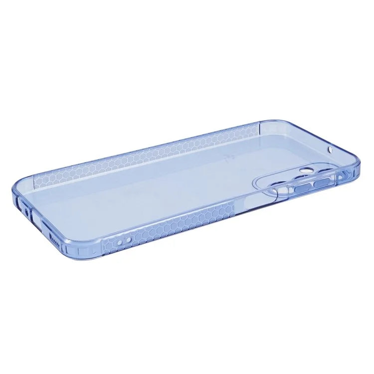 XLT Series For Samsung Galaxy A24 4G (162.1 x 77.6 x 8.3mm) Case Straight Edge Anti-slip Phone Cover Blue