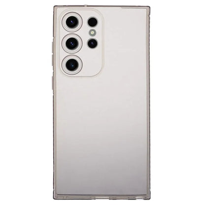 XLT Series For Samsung Galaxy S22 Ultra 5G TPU Case Straight Edge Anti-slip Phone Cover Black