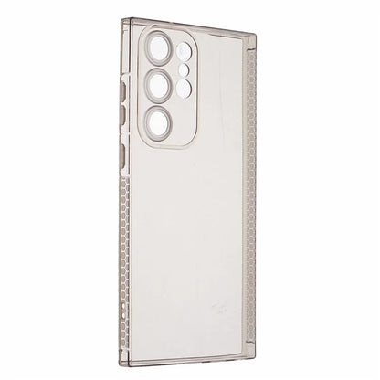 XLT Series For Samsung Galaxy S22 Ultra 5G TPU Case Straight Edge Anti-slip Phone Cover Black