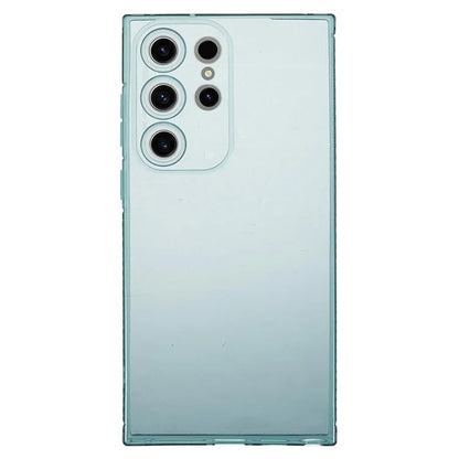 XLT Series For Samsung Galaxy S22 Ultra 5G TPU Case Straight Edge Anti-slip Phone Cover Army Green