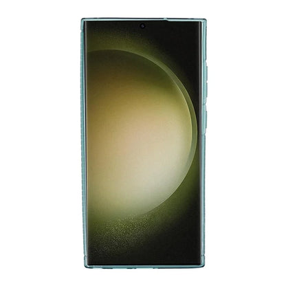 XLT Series For Samsung Galaxy S22 Ultra 5G TPU Case Straight Edge Anti-slip Phone Cover Army Green