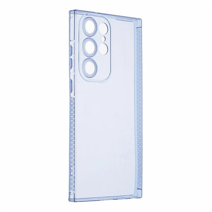 XLT Series For Samsung Galaxy S22 Ultra 5G TPU Case Straight Edge Anti-slip Phone Cover Blue