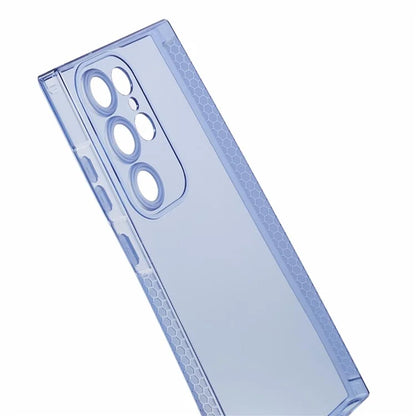 XLT Series For Samsung Galaxy S22 Ultra 5G TPU Case Straight Edge Anti-slip Phone Cover Blue