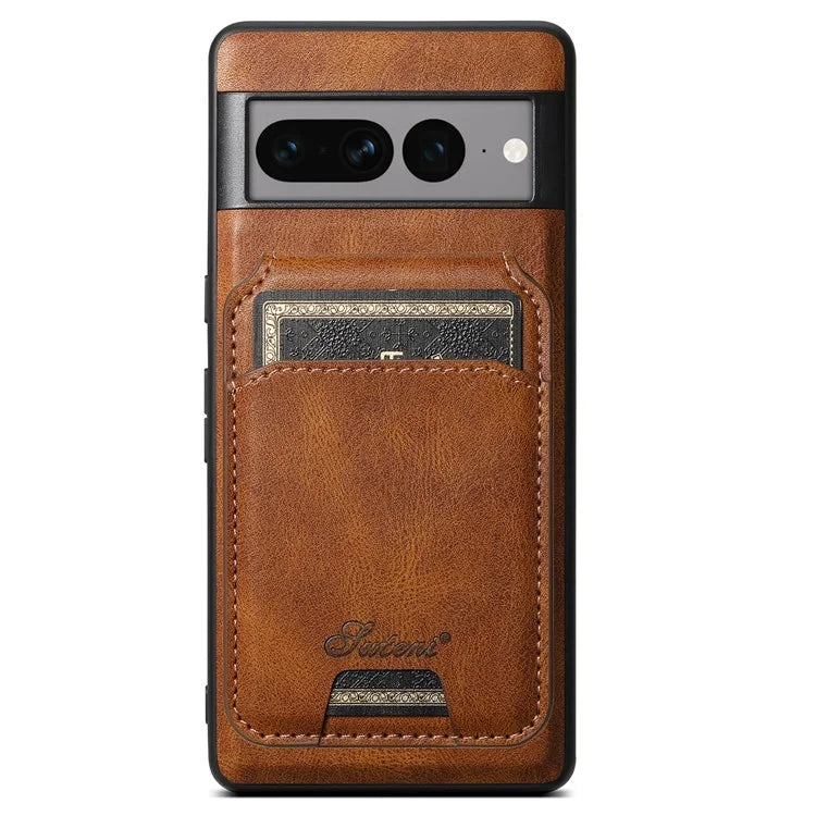 SUTENI H15 For Google Pixel 7 Pro 5G Case Card Holder Detachable Magnetic Back Phone Cover