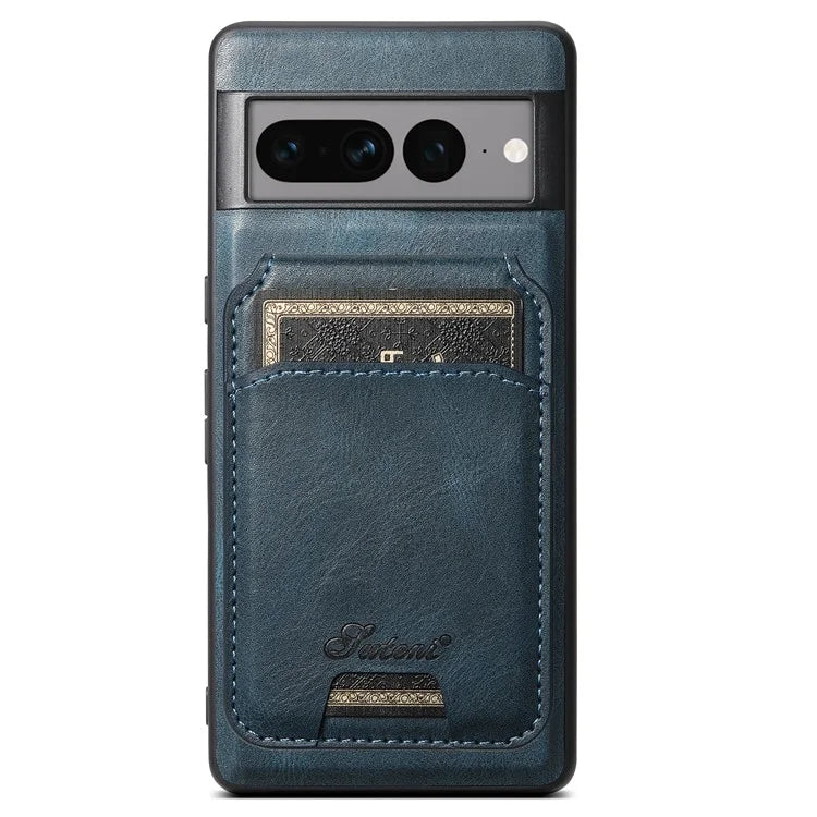 SUTENI H15 For Google Pixel 7 Pro 5G Case Card Holder Detachable Magnetic Back Phone Cover