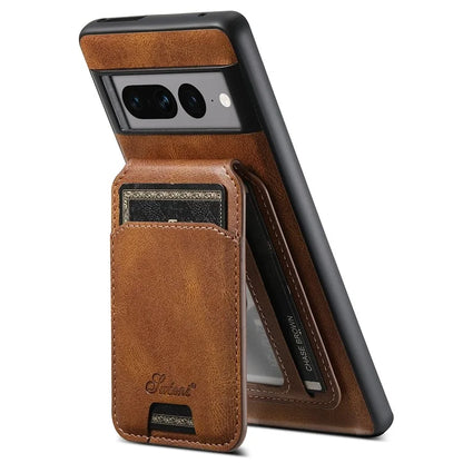 SUTENI H15 For Google Pixel 7 Pro 5G Case Card Holder Detachable Magnetic Back Phone Cover