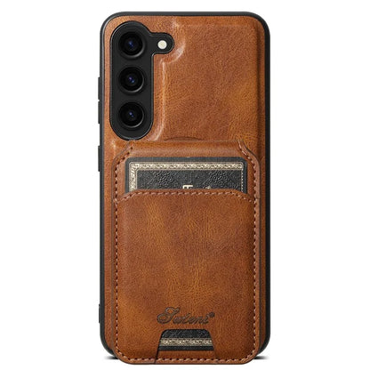SUTENI H15 For Samsung Galaxy S23 Case Card Holder Magnetic Detachable Phone Cover