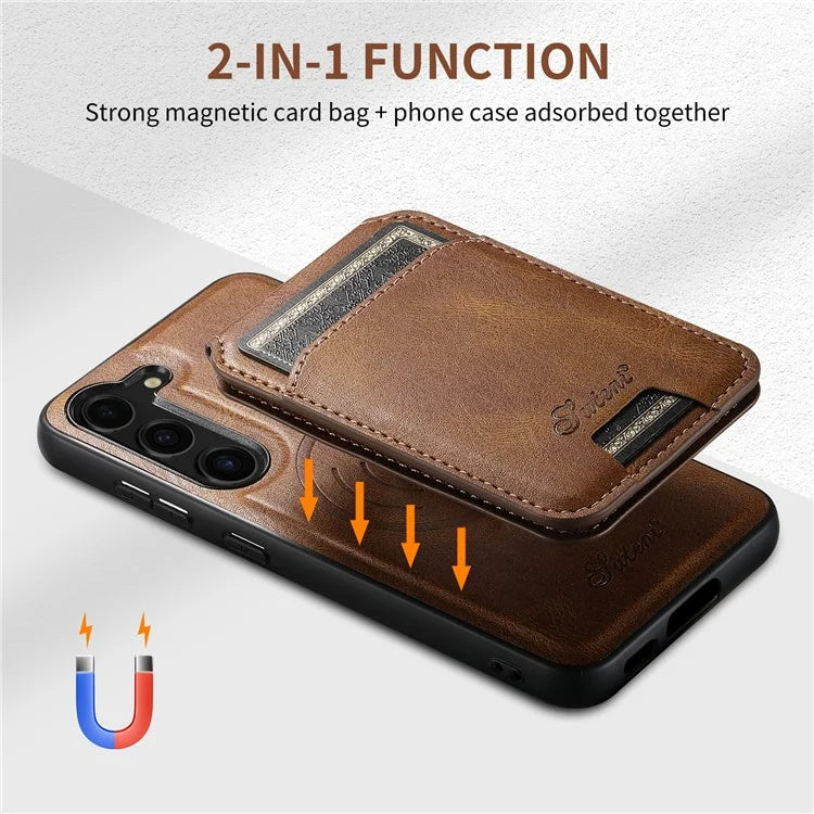 SUTENI H15 For Samsung Galaxy S23 Case Card Holder Magnetic Detachable Phone Cover