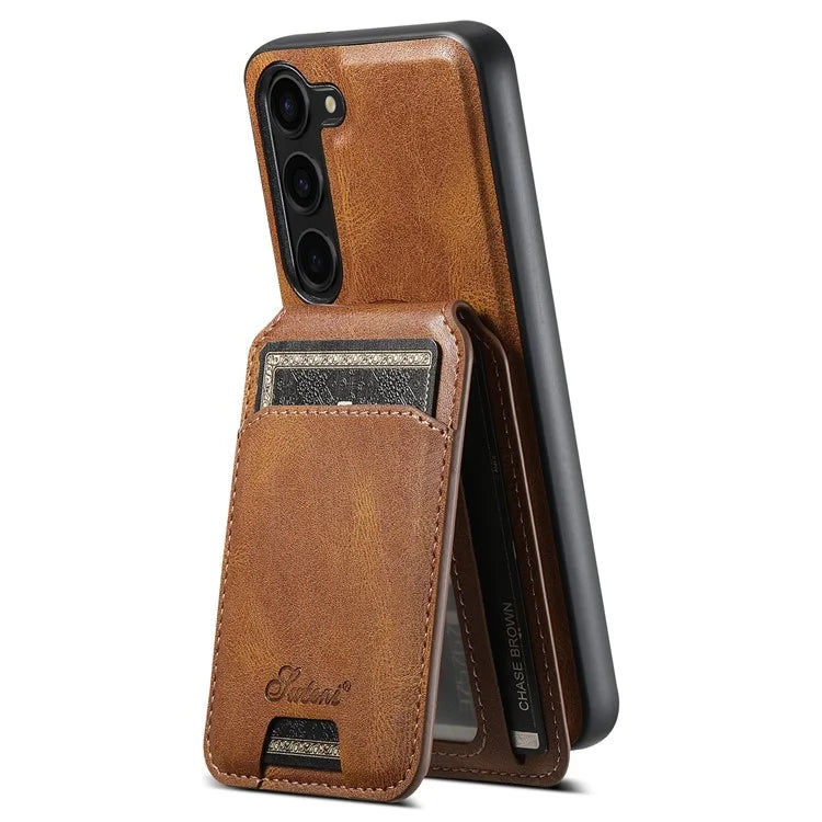 SUTENI H15 For Samsung Galaxy S23 Case Card Holder Magnetic Detachable Phone Cover
