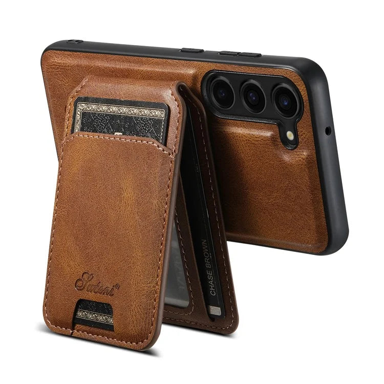 SUTENI H15 For Samsung Galaxy S23 Case Card Holder Magnetic Detachable Phone Cover