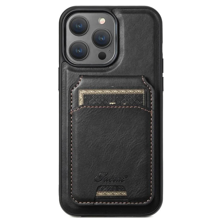 SUTENI H15 For iPhone 15 Pro Phone Case Compatible with MagSafe Detachable Card Holder Cover