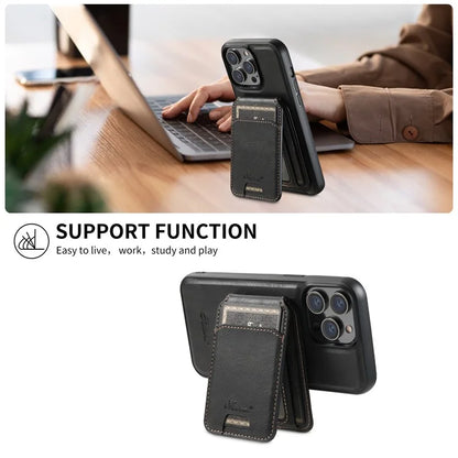 SUTENI H15 For iPhone 15 Pro Phone Case Compatible with MagSafe Detachable Card Holder Cover