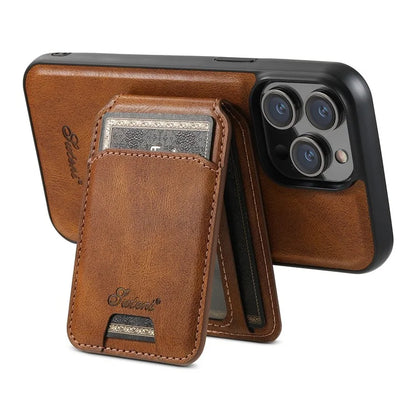 SUTENI H15 For iPhone 15 Pro Phone Case Compatible with MagSafe Detachable Card Holder Cover
