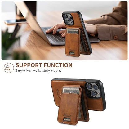 SUTENI H15 For iPhone 15 Pro Phone Case Compatible with MagSafe Detachable Card Holder Cover