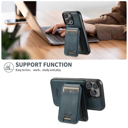 SUTENI H15 For iPhone 15 Pro Phone Case Compatible with MagSafe Detachable Card Holder Cover