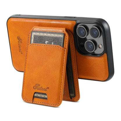 SUTENI H15 For iPhone 15 Pro Phone Case Compatible with MagSafe Detachable Card Holder Cover