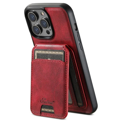 SUTENI H15 For iPhone 15 Pro Phone Case Compatible with MagSafe Detachable Card Holder Cover