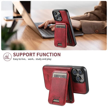 SUTENI H15 For iPhone 15 Pro Phone Case Compatible with MagSafe Detachable Card Holder Cover