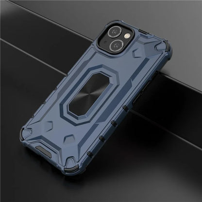 For iPhone 13 6.1 inch Case Slim-Fit Scratch-resistant PC+TPU Phone Back Cover