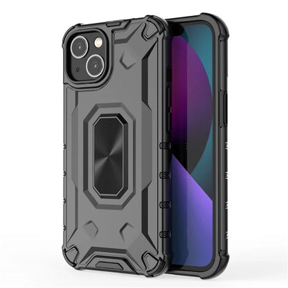 For iPhone 13 6.1 inch Case Slim-Fit Scratch-resistant PC+TPU Phone Back Cover
