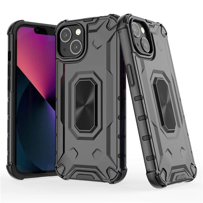 For iPhone 13 6.1 inch Case Slim-Fit Scratch-resistant PC+TPU Phone Back Cover