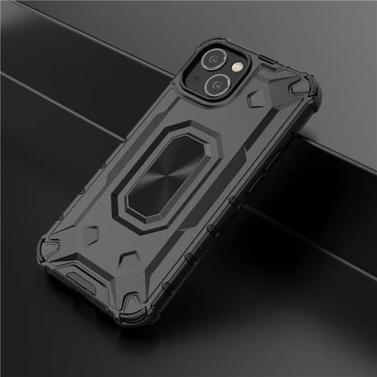 For iPhone 13 6.1 inch Case Slim-Fit Scratch-resistant PC+TPU Phone Back Cover