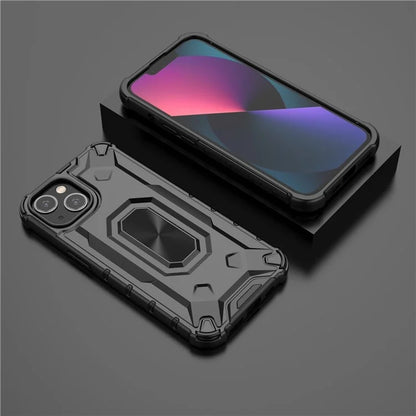 For iPhone 13 6.1 inch Case Slim-Fit Scratch-resistant PC+TPU Phone Back Cover