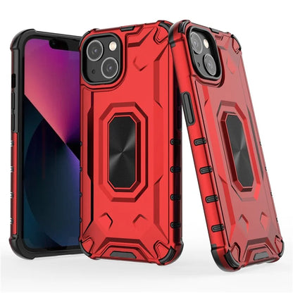 For iPhone 13 6.1 inch Case Slim-Fit Scratch-resistant PC+TPU Phone Back Cover