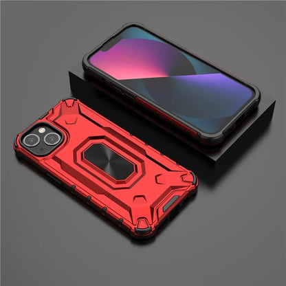 For iPhone 13 6.1 inch Case Slim-Fit Scratch-resistant PC+TPU Phone Back Cover