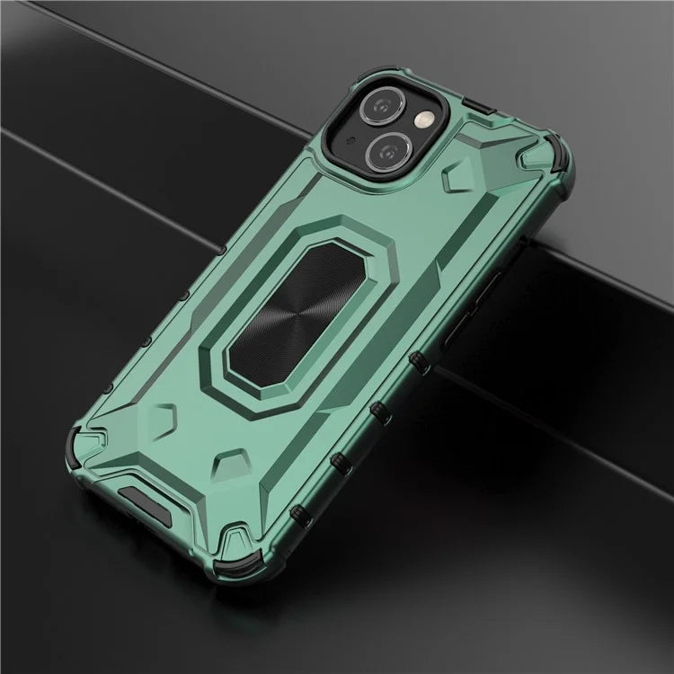 For iPhone 13 6.1 inch Case Slim-Fit Scratch-resistant PC+TPU Phone Back Cover