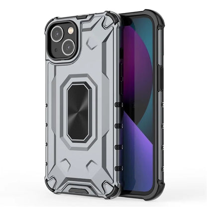For iPhone 13 6.1 inch Case Slim-Fit Scratch-resistant PC+TPU Phone Back Cover