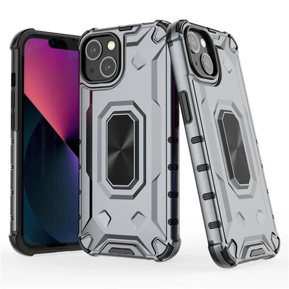For iPhone 13 6.1 inch Case Slim-Fit Scratch-resistant PC+TPU Phone Back Cover