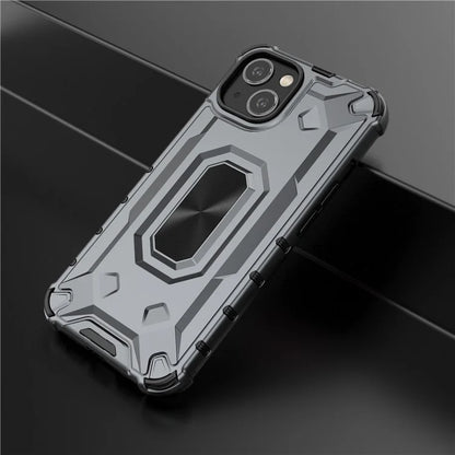For iPhone 13 6.1 inch Case Slim-Fit Scratch-resistant PC+TPU Phone Back Cover