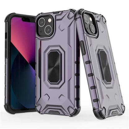 For iPhone 13 6.1 inch Case Slim-Fit Scratch-resistant PC+TPU Phone Back Cover