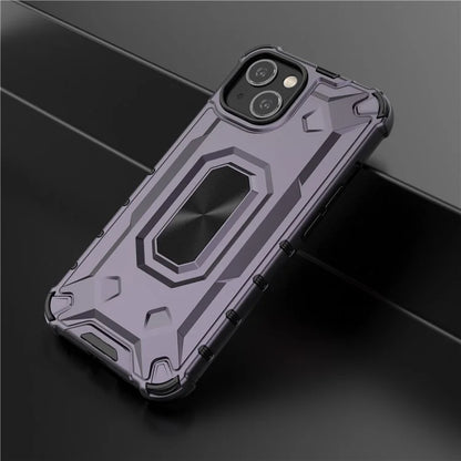 For iPhone 13 6.1 inch Case Slim-Fit Scratch-resistant PC+TPU Phone Back Cover