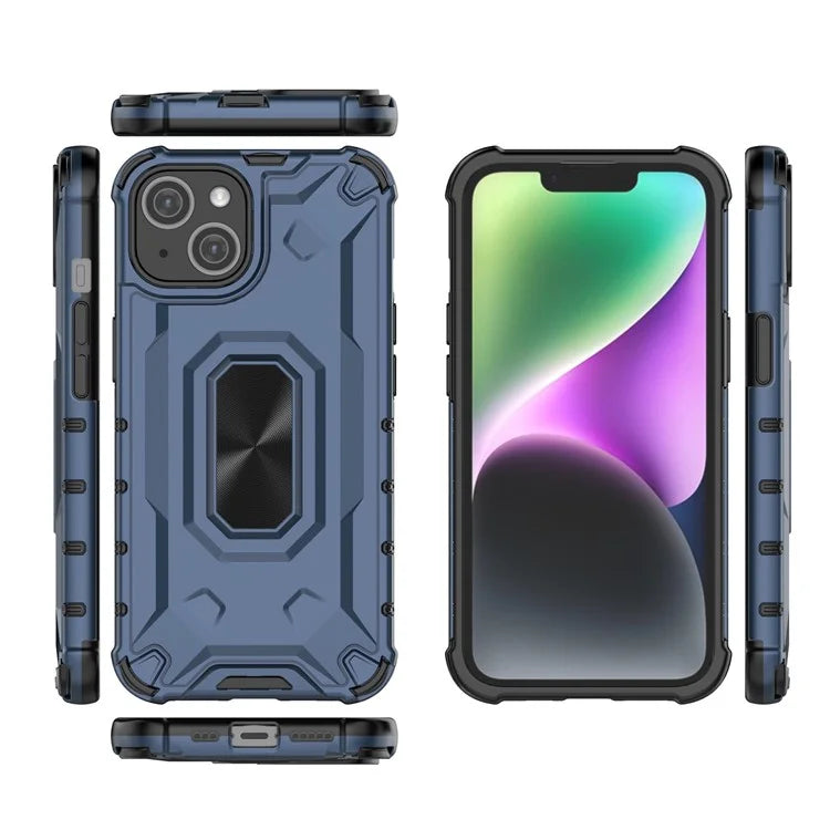 For iPhone 14 Phone Case Hard PC Soft TPU Shockproof Protective Cover