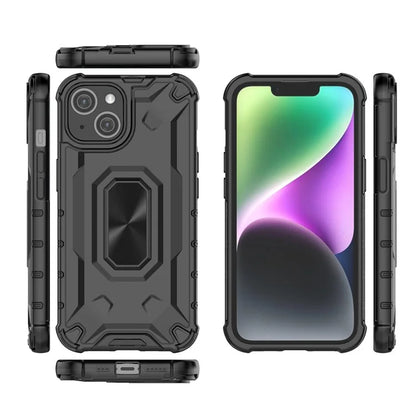 For iPhone 14 Phone Case Hard PC Soft TPU Shockproof Protective Cover