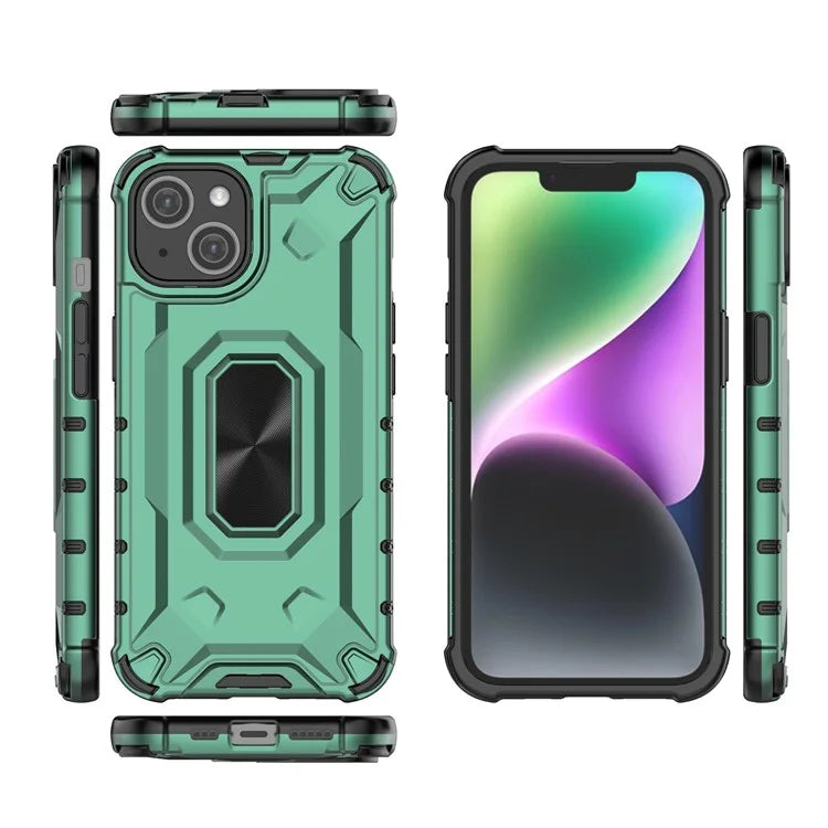 For iPhone 14 Phone Case Hard PC Soft TPU Shockproof Protective Cover